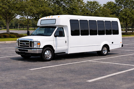20-passenger minibus available for charter in Cameron, TX